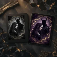 The Veilforged Queen — Digital Ebook Mockup The Veilforged Queen ebook displayed on an e-reader and tablet