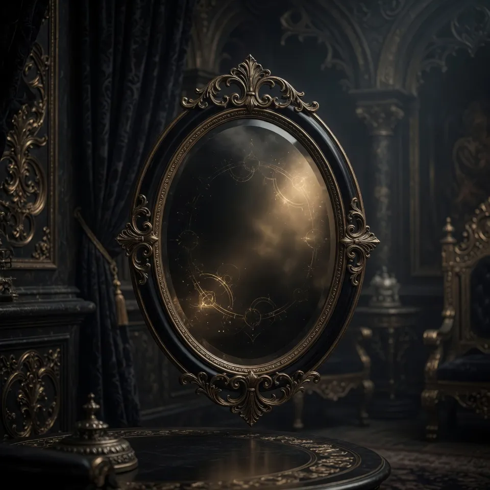 Mirror the illuminated objects from the magic brands